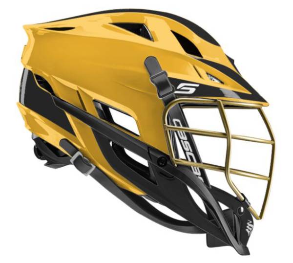 Cascade Youth Custom S Lacrosse Helmet w/ Gold Pearl Mask