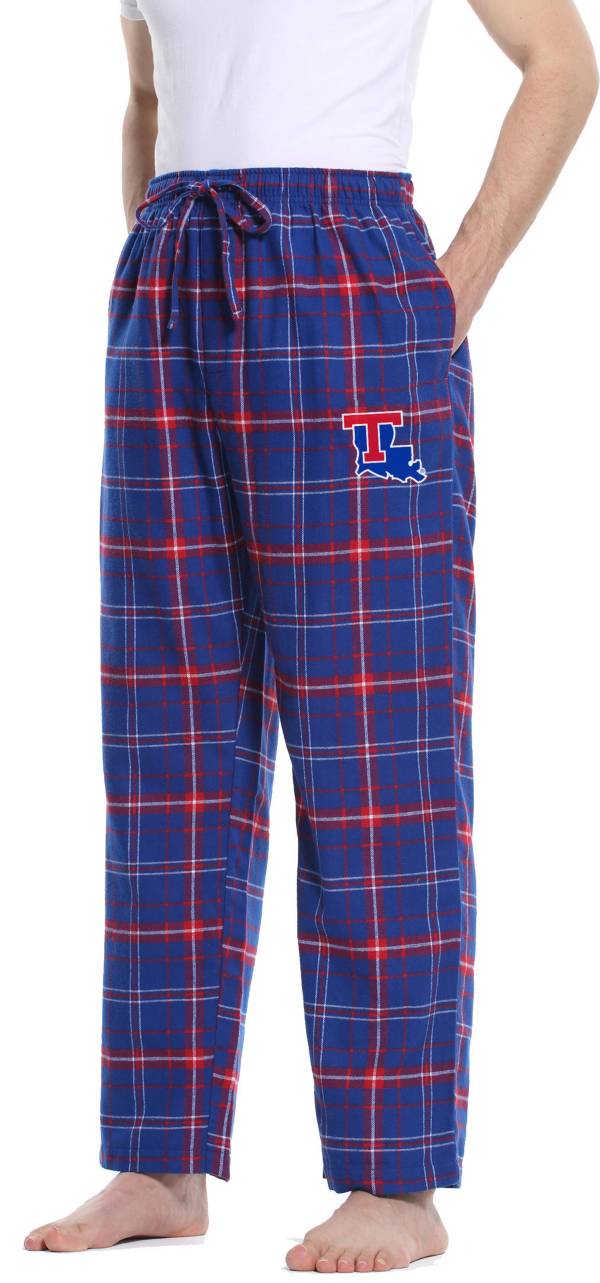 Concepts Sport Men's Louisiana Tech Bulldogs Blue/Red Ultimate Sleep Pants