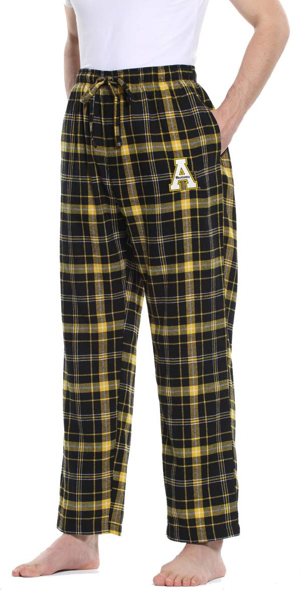 Concepts Sport Men's Appalachian State Mountaineers Black/Gold Ultimate Sleep Pants