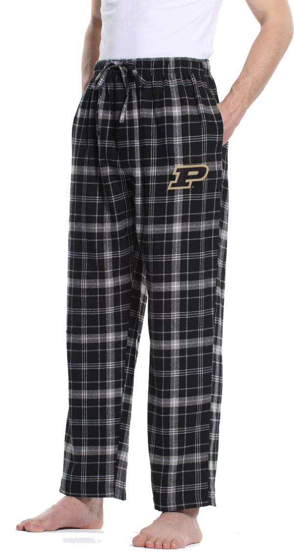 Concepts Sport Men's Purdue Boilermakers Black/Grey Ultimate Sleep Pants