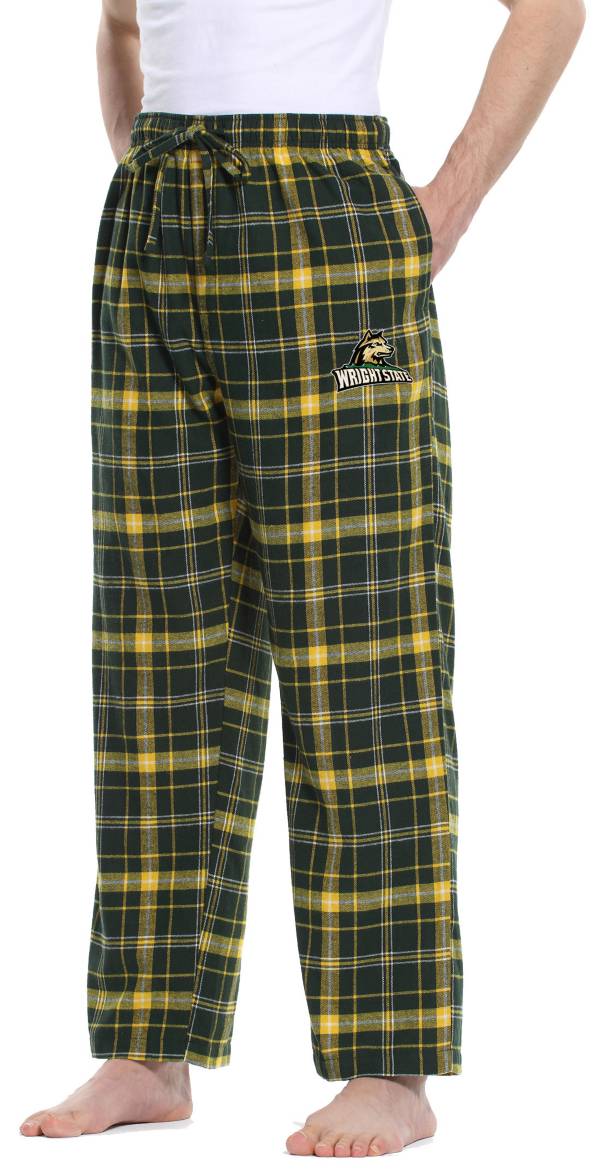 Concepts Sport Men's Wright State Raiders Green/Gold Ultimate Sleep Pants