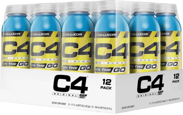 Cellucor C4 On The Go Pre-Workout Drink Icy Blue Razz 12-Pack