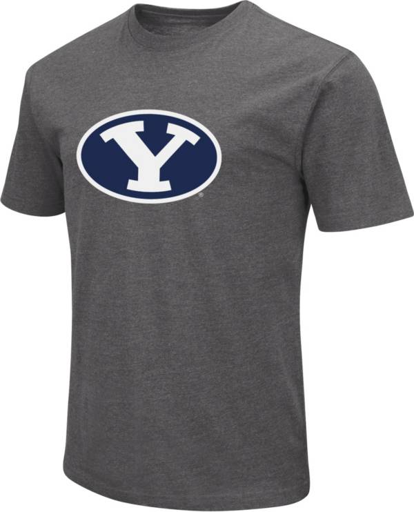 Colosseum Men's BYU Cougars Grey Dual Blend T-Shirt