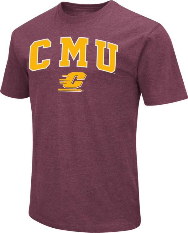 Colosseum Men's Central Michigan Chippewas Maroon Dual Blend T-Shirt