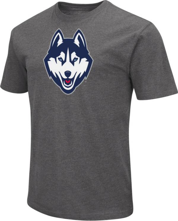 Colosseum Men's UConn Huskies Grey Dual Blend T-Shirt