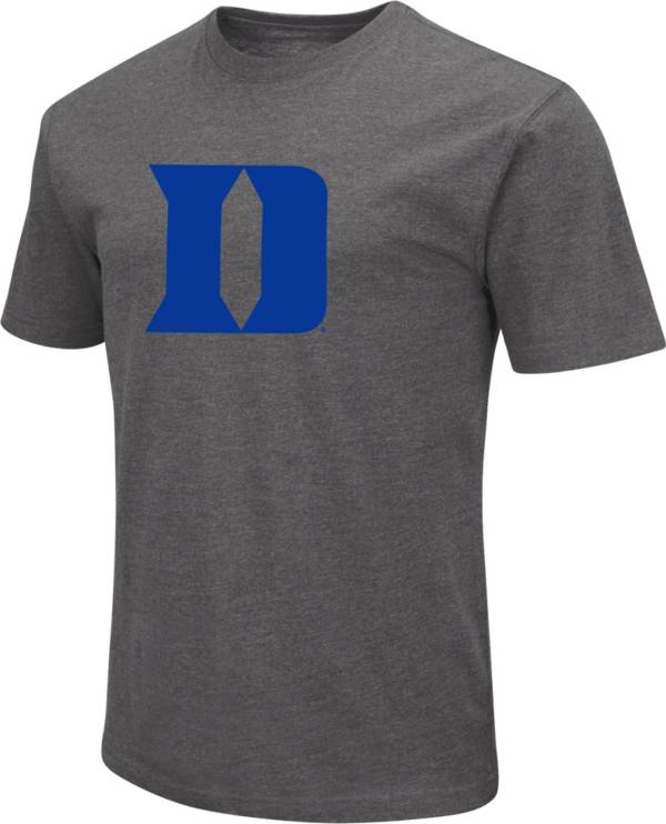 Colosseum Men's Duke Blue Devils Grey Dual Blend T-Shirt