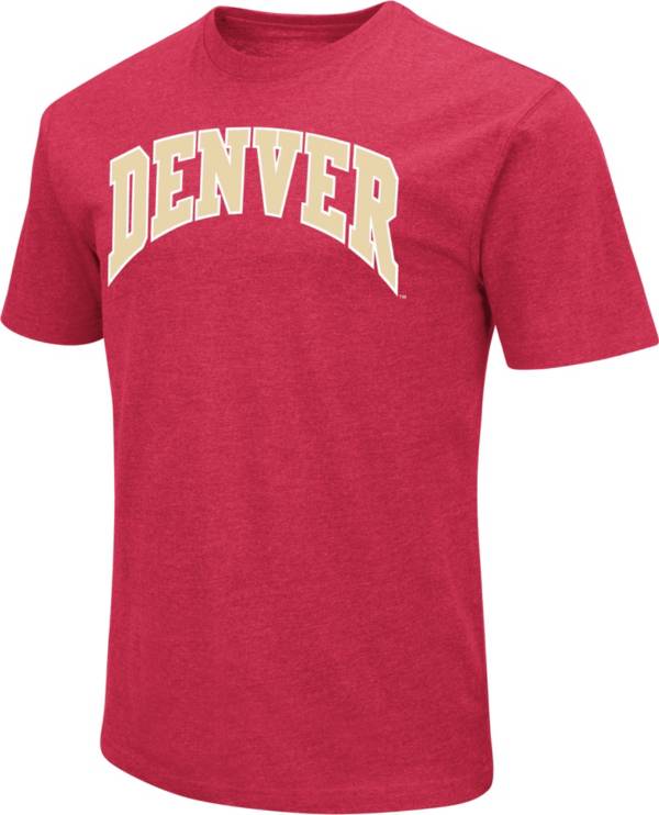 Colosseum Men's Denver Pioneers Crimson Dual Blend T-Shirt