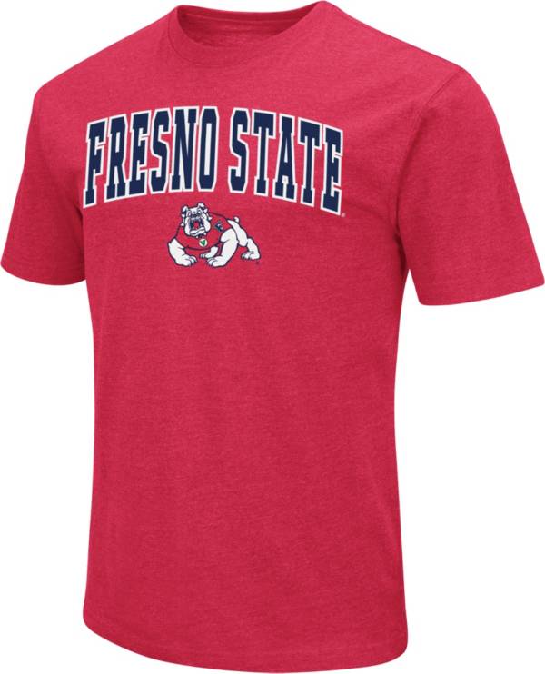 Colosseum Men's Fresno State Bulldogs Cardinal Dual Blend T-Shirt