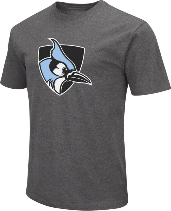 Colosseum Men's Johns Hopkins Blue Jays Grey Dual Blend T-Shirt product image