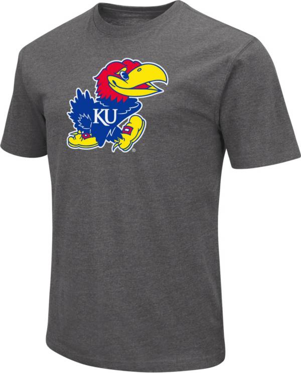 Colosseum Men's Kansas Jayhawks Grey Dual Blend T-Shirt product image