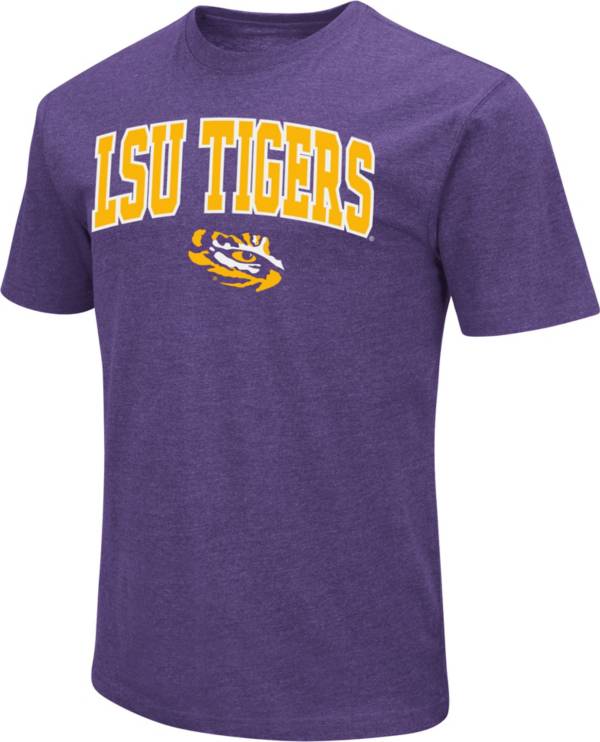 Colosseum Men's LSU Tigers Purple Dual Blend T-Shirt