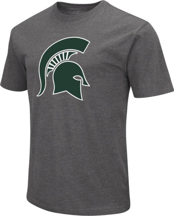Colosseum Men's Michigan State Spartans Grey Dual Blend T-Shirt