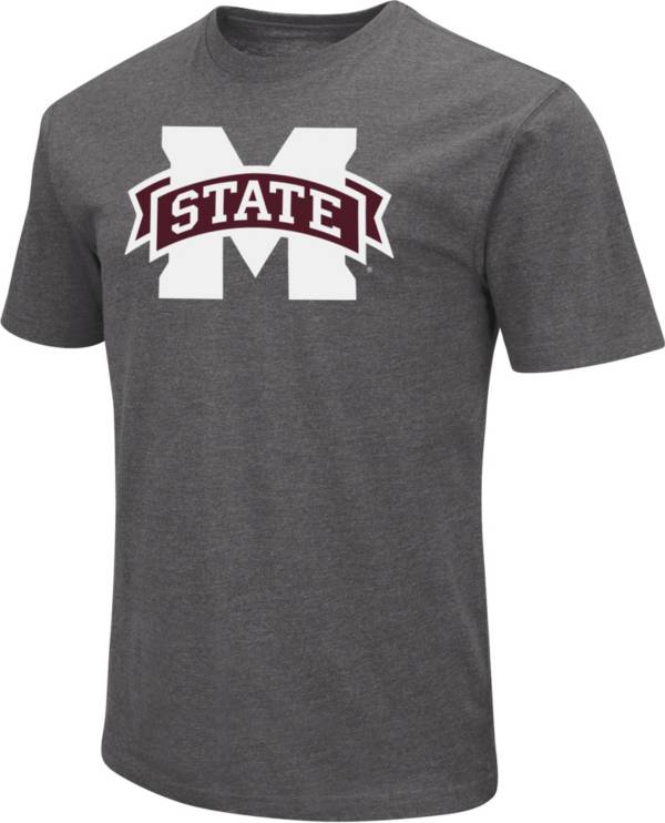 Colosseum Men's Mississippi State Bulldogs Grey Dual Blend T-Shirt