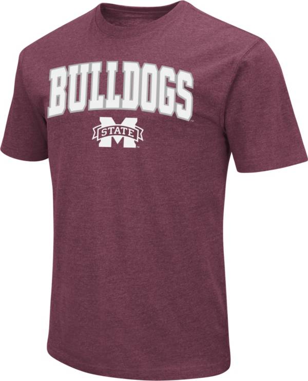 Colosseum Men's Mississippi State Bulldogs Maroon Dual Blend T-Shirt