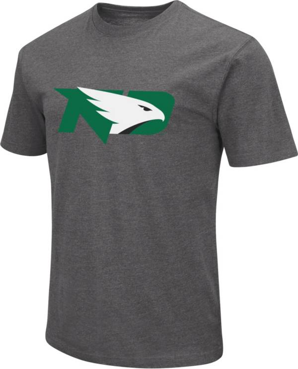 Colosseum Men's North Dakota Fighting Hawks Grey Dual Blend T-Shirt