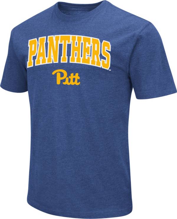 Colosseum Men's Pitt Panthers Blue Dual Blend T-Shirt