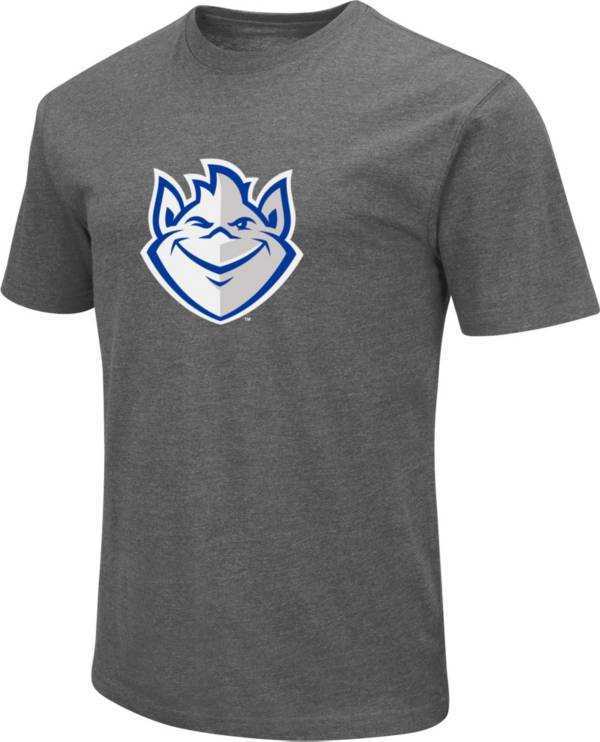 Colosseum Men's Saint Louis Billikens Grey Dual Blend T-Shirt