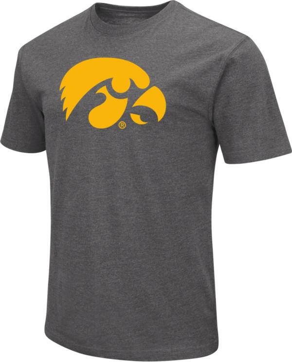 Colosseum Men's Iowa Hawkeyes Grey Dual Blend T-Shirt