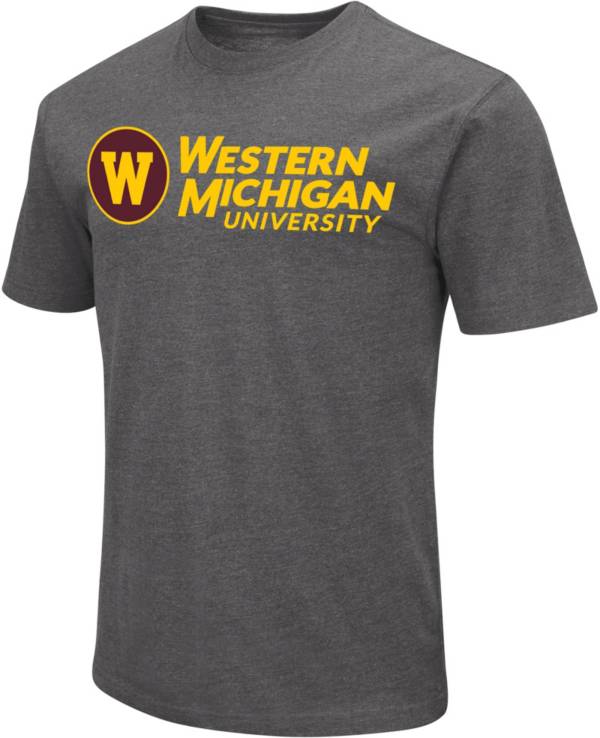 Colosseum Men's Western Michigan Broncos Grey Dual Blend T-Shirt