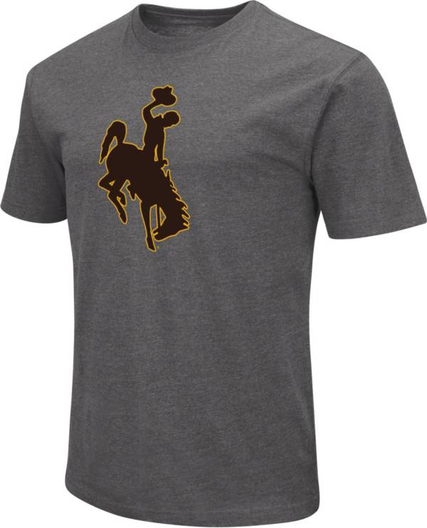 Colosseum Men's Wyoming Cowboys Grey Dual Blend T-Shirt