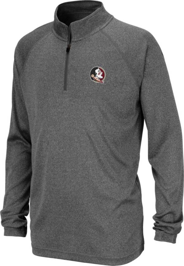 Colosseum Youth Florida State Seminoles Grey Quarter-Zip Shirt