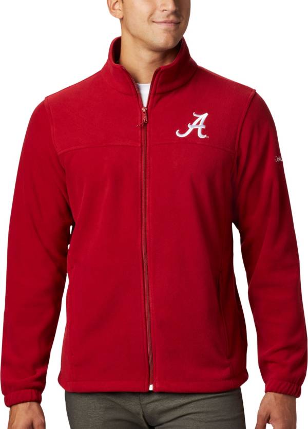 Columbia Men's Alabama Crimson Tide Crimson Flanker Full-Zip Fleece Jacket