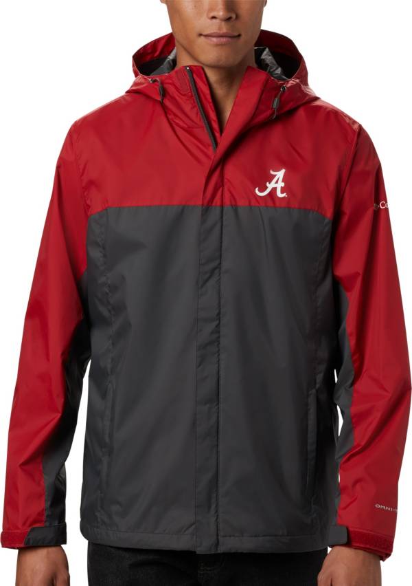 Columbia Men's Alabama Crimson Tide Red/Grey Glennaker Storm Jacket