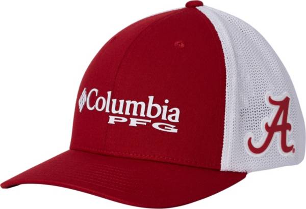 Columbia Men's Alabama Crimson Tide Crimson/White PFG Mesh Fitted Hat product image