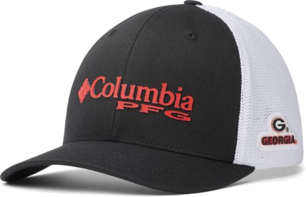 Columbia Men's Georgia Bulldogs PFG Mesh Fitted Black Hat