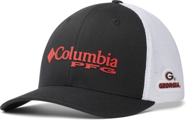 Columbia Men's Georgia Bulldogs PFG Mesh Fitted Black Hat product image