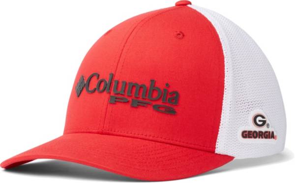 Columbia Men's Georgia Bulldogs Red PFG Mesh Fitted Hat product image