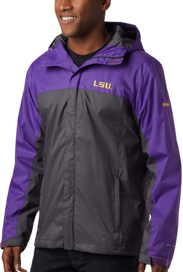 Columbia Men's LSU Tigers Purple/Grey Glennaker Storm Jacket