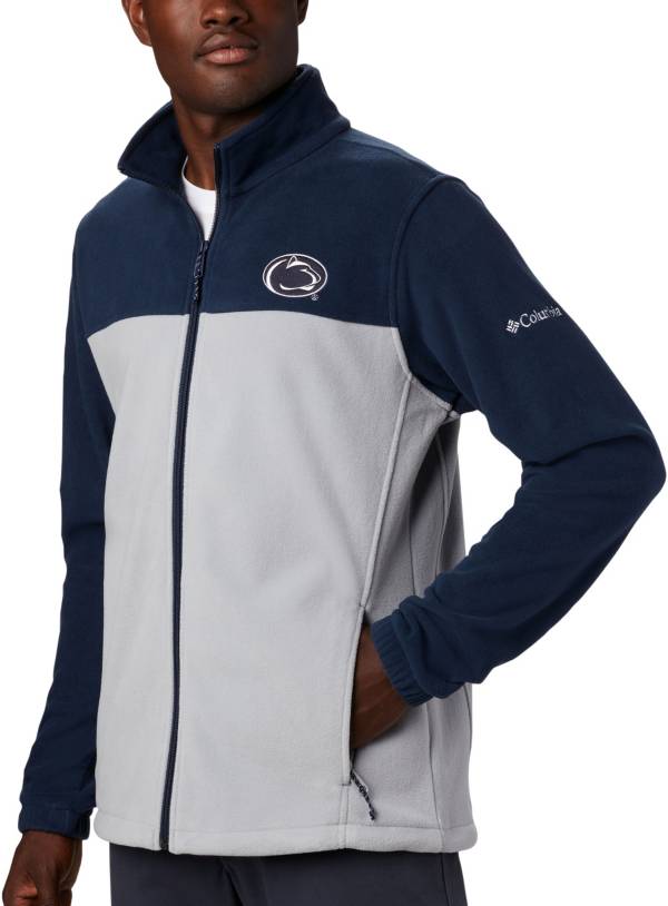 Columbia Men's Penn State Nittany Lions Blue Flanker Full-Zip Fleece Jacket
