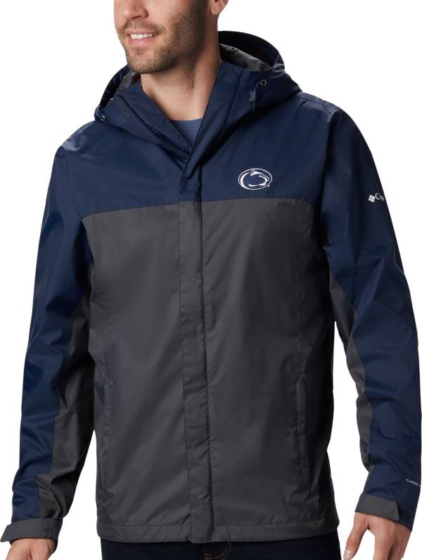 Columbia Men's Penn State Nittany Lions Blue/Grey Glennaker Storm Jacket