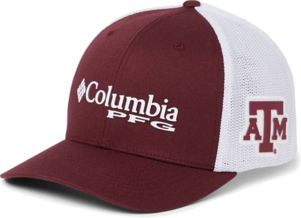 Columbia Men's Texas A&M Aggies Maroon PFG Mesh Fitted Hat product image