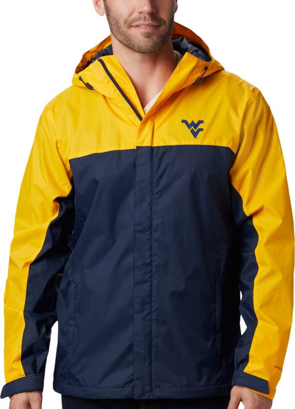 Columbia Men's West Virginia Mountaineers Gold/Blue Glennaker Storm Jacket