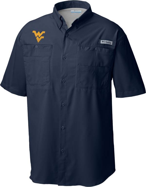 Columbia Men's West Virginia Mountaineers Blue Tamiami Performance Shirt product image