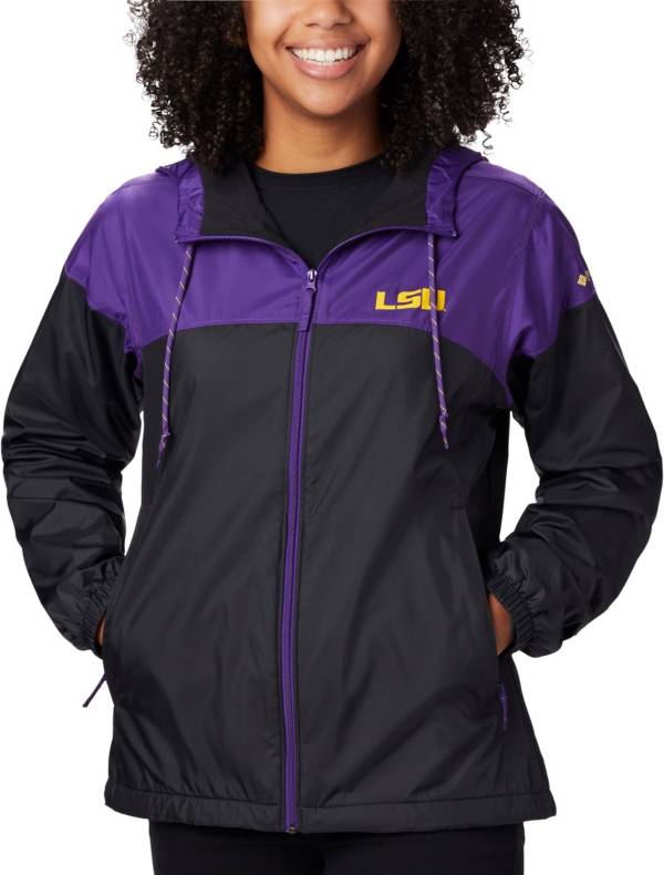 Columbia Women's LSU Tigers Purple/Black CLG Flash Forward Lined Jacket