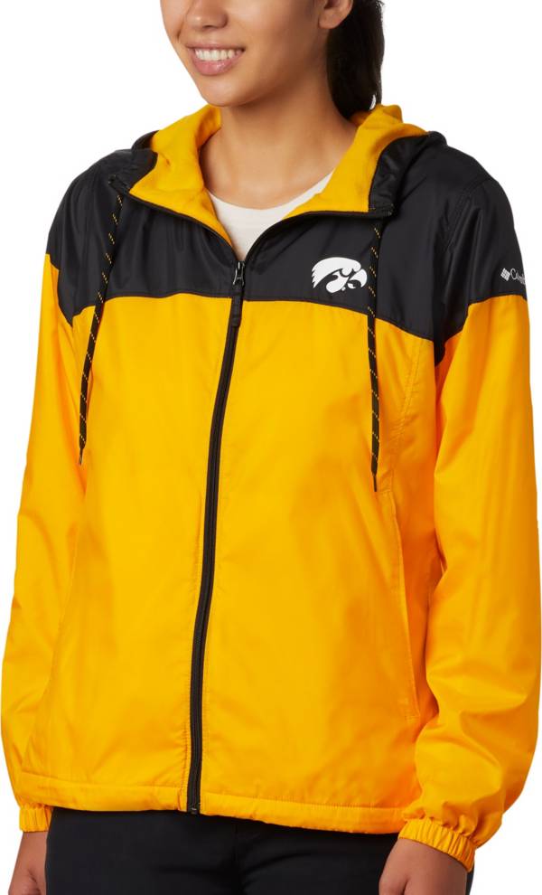 Columbia Women's Iowa Hawkeyes Black/Gold CLG Flash Forward Lined Jacket