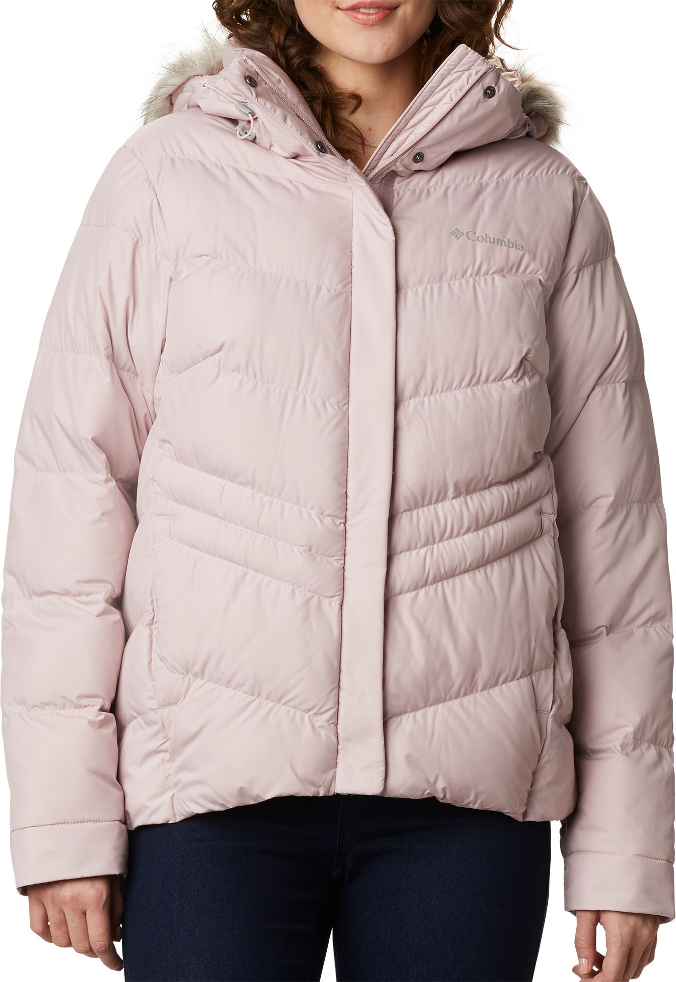 columbia white winter jacket