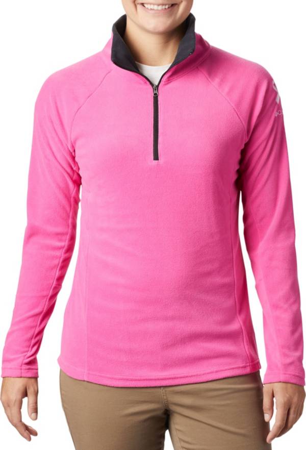 Columbia Women's Tested Tough In Pink Glacial Half Zip Pullover