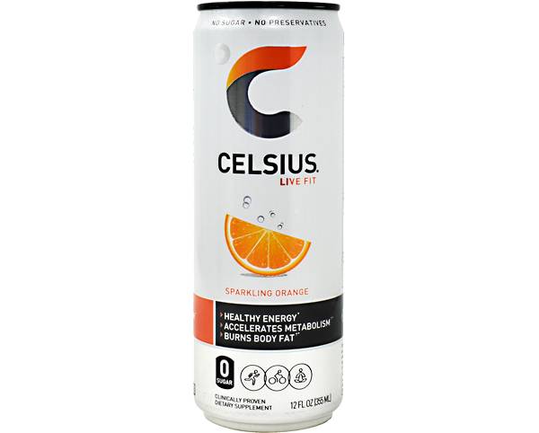 Celsius Fitness Drink Sparkling Orange 12-Pack