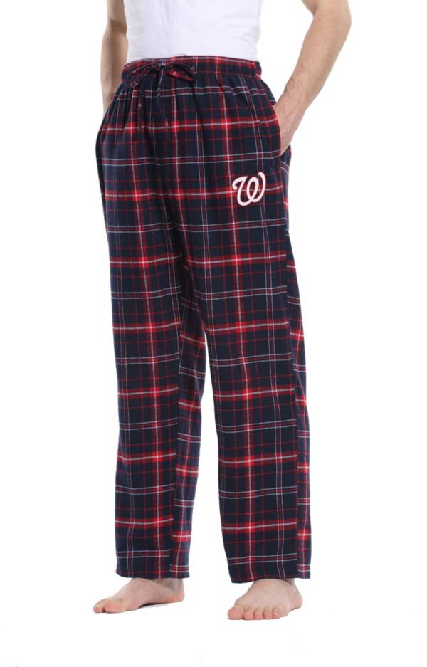 Concepts Sport Men's Washington Nationals Ultimate Plaid Flannel Pajama Pants