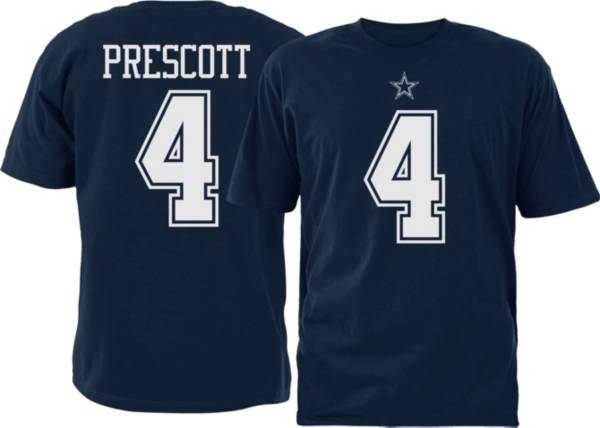 Dallas Cowboys Merchandising Youth Dak Prescott #4 Pride Navy T-Shirt