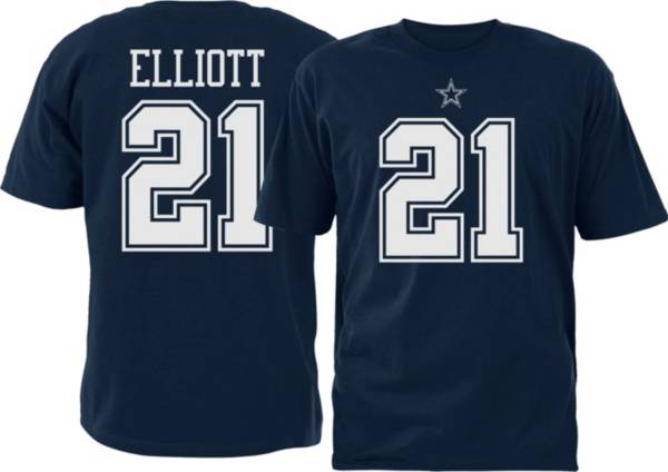 Dallas Cowboys Merchandising Youth Ezekiel Elliott #21 Pride Navy T-Shirt