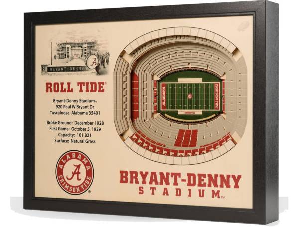 You the Fan Alabama Crimson Tide 25-Layer StadiumViews 3D Wall Art