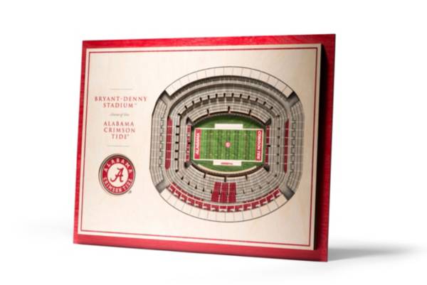 You the Fan Alabama Crimson Tide 5-Layer StadiumViews 3D Wall Art