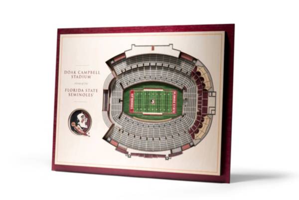 You the Fan Florida State Seminoles 5-Layer StadiumViews 3D Wall Art