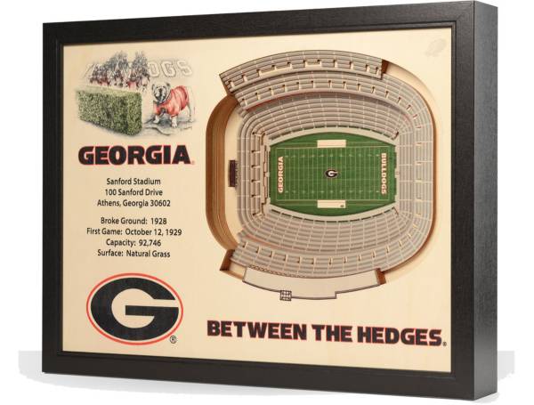 You the Fan Georgia Bulldogs 25-Layer StadiumViews 3D Wall Art product image