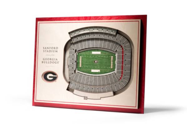 You the Fan Georgia Bulldogs 5-Layer StadiumViews 3D Wall Art